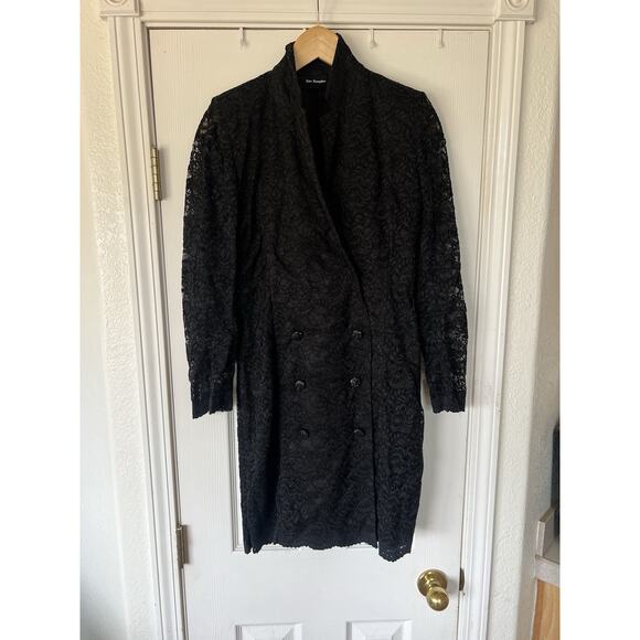 The Kooples Black Lace Suit Dress Small - Picture 1 of 9